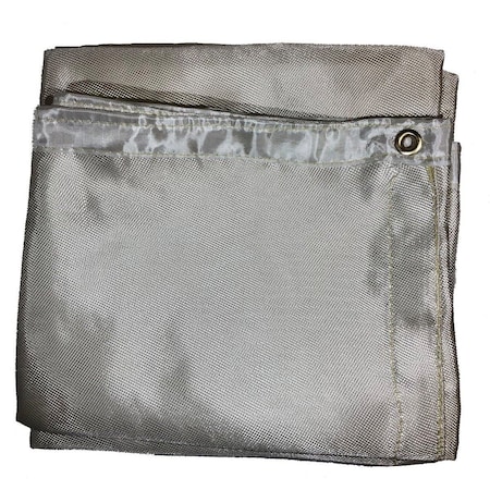 Powerweld Welding Blanket, Silica Coated Fiberglass, 8 ft L., 6 ft W., 18 oz/sq yd PW18SIB68